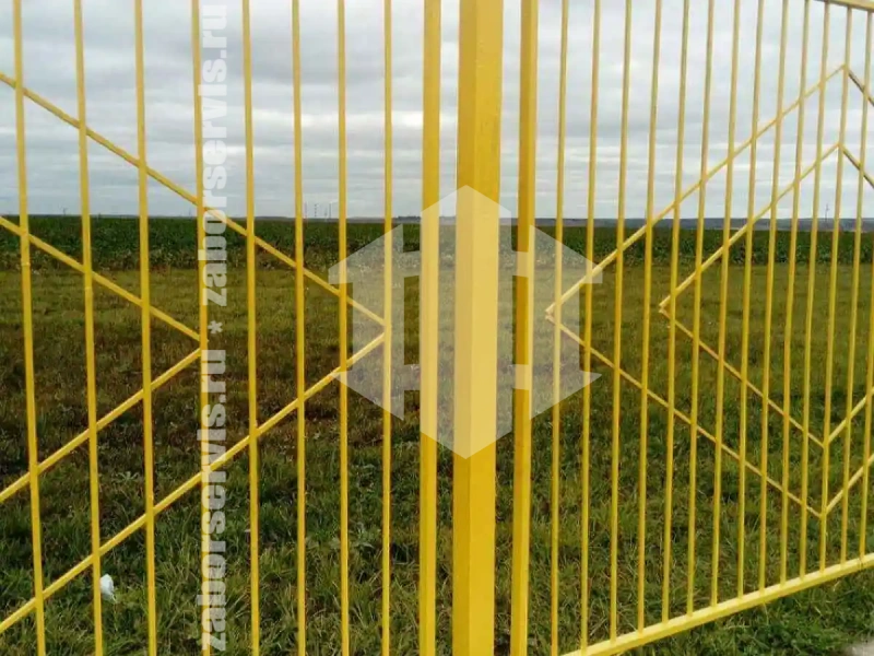 Секционный сварной забор 75 метров