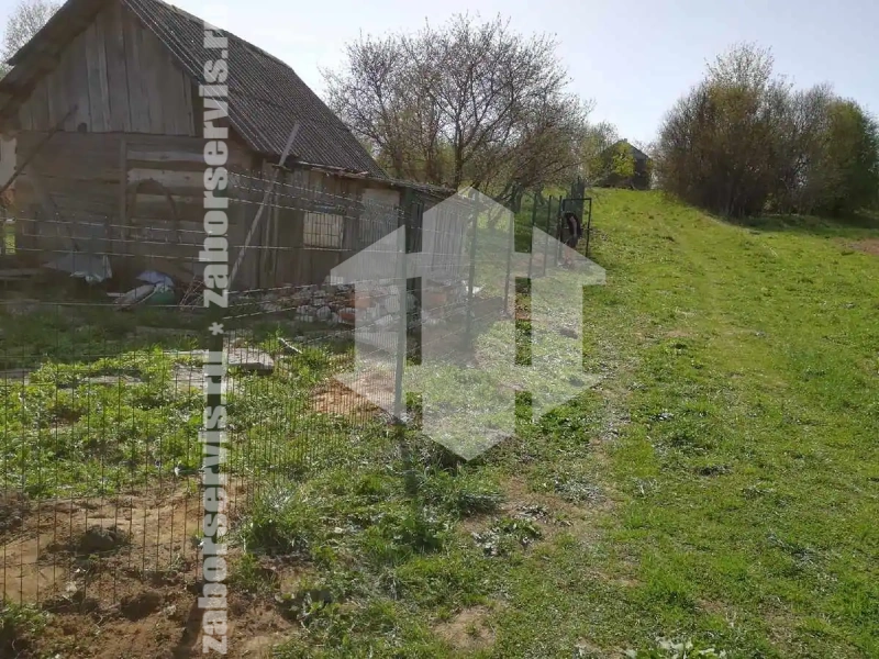 Забор из сетки гиттер 45 метров