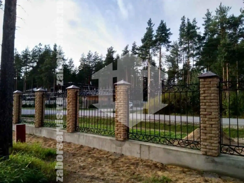 Кованый секционный забор 60 метров