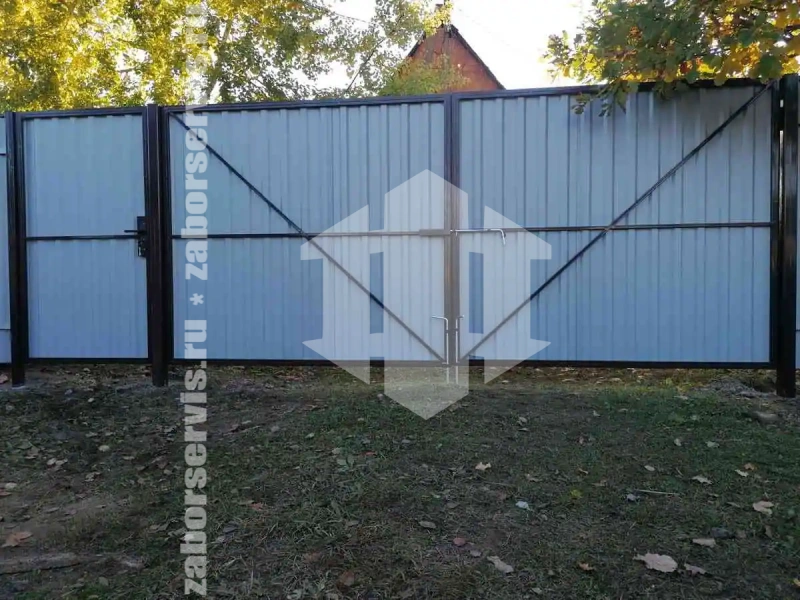 Забор из профнастила 95 метров