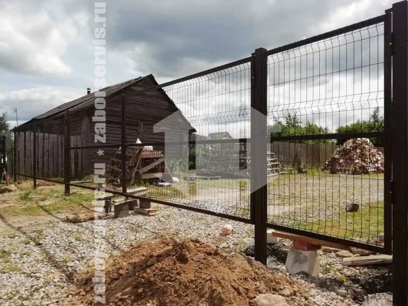 Секционный 3D забор 45 метров