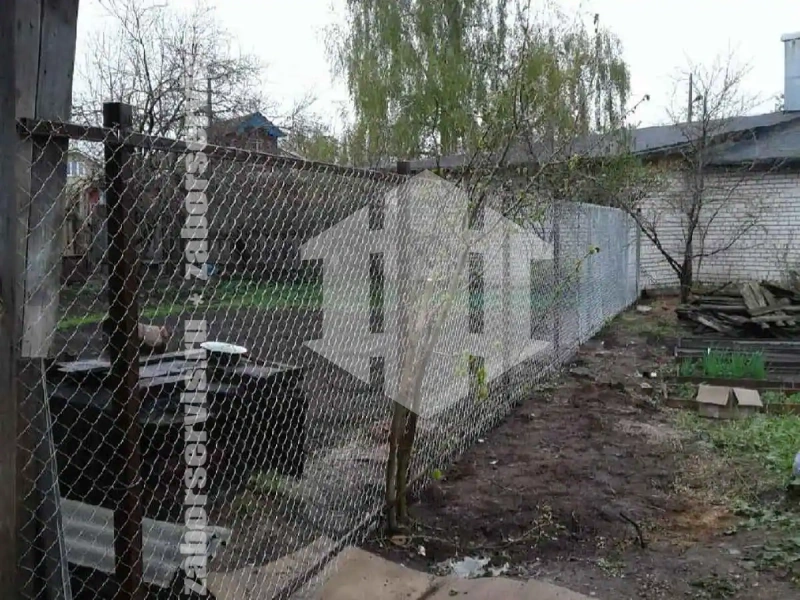 Забор из сетки рабицы на профильном каркасе 54 метра